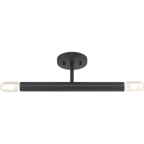 51139-04 2 Light Black Semi-Flush-Lighting LumensSemi Flush