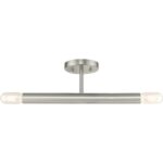 51139-91 2 Light Brushed Nickel Semi-Flush-Lighting LumensSemi Flush