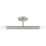 51139-91 2 Light Brushed Nickel Semi-Flush-Lighting LumensSemi Flush