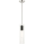 51160-91 1 Light Brushed Nickel Pendant-Lighting LumensPendant Lights