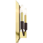 51162-12 2 Light Satin Brass  ADA Double Sconce-Lighting LumensWall Sconces