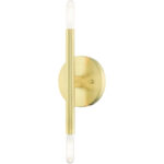 51172-12 2 Light Satin Brass ADA Sconce-Lighting LumensWall Sconces