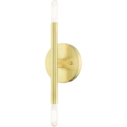 51172-12 2 Light Satin Brass ADA Sconce-Lighting LumensWall Sconces