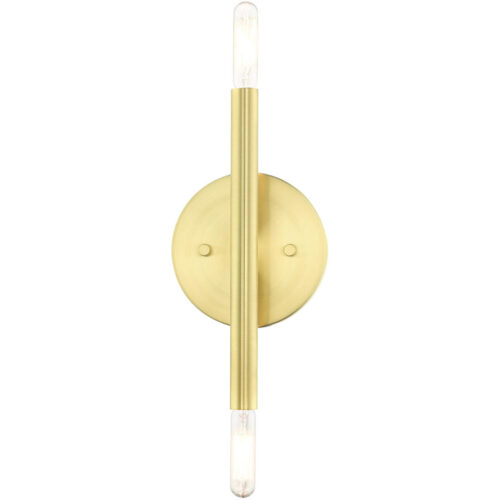 51172-12 2 Light Satin Brass ADA Sconce-Lighting LumensWall Sconces