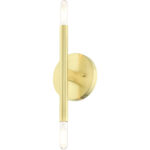 51172-12 2 Light Satin Brass ADA Sconce-Lighting LumensWall Sconces