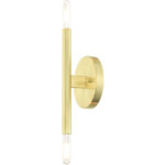 51172-12 2 Light Satin Brass ADA Sconce-Lighting LumensWall Sconces