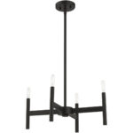 51174-04 Black 4-Light Chandelier-Lighting LumensChandeliers