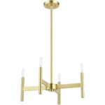 51174-12 4-Light Satin Brass Chandelier-Lighting LumensChandeliers