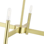 51174-12 4-Light Satin Brass Chandelier-Lighting LumensChandeliers