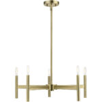 51175-01 5-Light Antique Brass Chandelier-Lighting LumensChandeliers