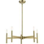 51175-01 5-Light Antique Brass Chandelier-Lighting LumensChandeliers