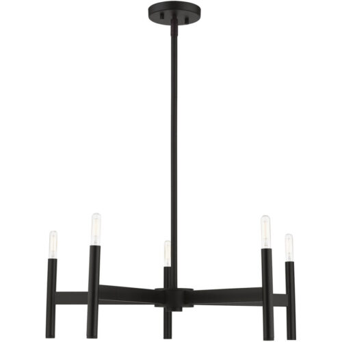 51175-04 5-Light Black Chandelier-Lighting LumensChandeliers