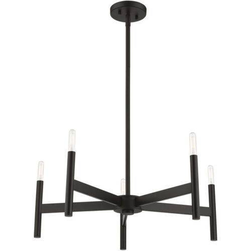 51175-04 5-Light Black Chandelier-Lighting LumensChandeliers