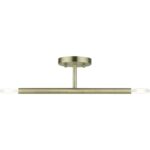 51179-01 2 Light Antique Brass Semi-Flush-Lighting LumensSemi Flush