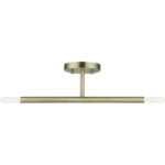 51179-01 2 Light Antique Brass Semi-Flush-Lighting LumensSemi Flush