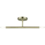 51179-01 2 Light Antique Brass Semi-Flush-Lighting LumensSemi Flush