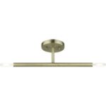 51179-01 2 Light Antique Brass Semi-Flush-Lighting LumensSemi Flush