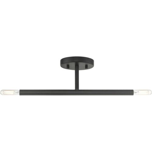 51179-04 2 Light Black Semi-Flush-Lighting LumensSemi Flush