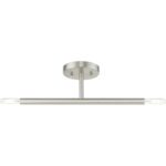 51179-91 2 Light Brushed Nickel Semi-Flush-Lighting LumensSemi Flush