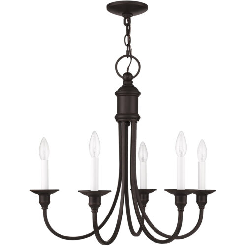 5 Light Olde Bronze Chandelier with Steel base material-Lighting LumensChandeliers