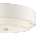 52140-12 5 Light Satin Brass Semi Flush-Lighting LumensSemi Flush