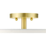 52140-12 5 Light Satin Brass Semi Flush-Lighting LumensSemi Flush