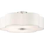 52158-91 5 Light Brushed Nickel Semi Flush-Lighting LumensSemi Flush