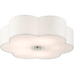 52158-91 5 Light Brushed Nickel Semi Flush-Lighting LumensSemi Flush