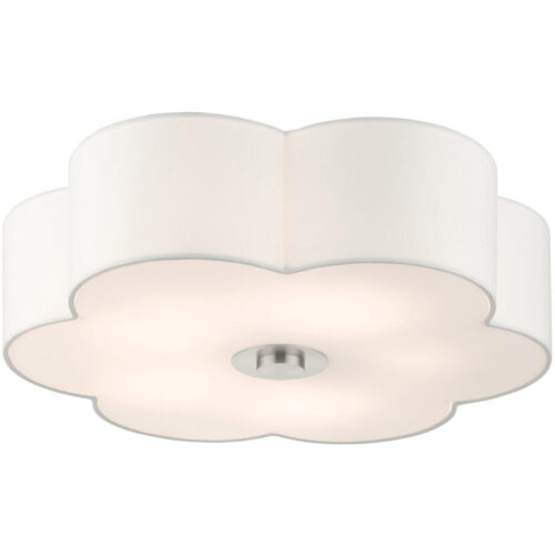 52158-91 5 Light Brushed Nickel Semi Flush-Lighting LumensSemi Flush