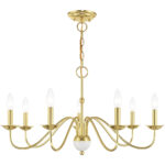 7 Light Polished Brass Chandelier with Steel base material-Lighting LumensChandeliers