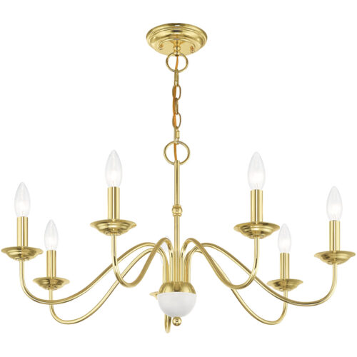 7 Light Polished Brass Chandelier with Steel base material-Lighting LumensChandeliers