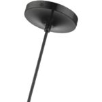 52831-68 1 Light Shiny Black Pendant with Chrome Finish Accents-Lighting LumensPendant Lights