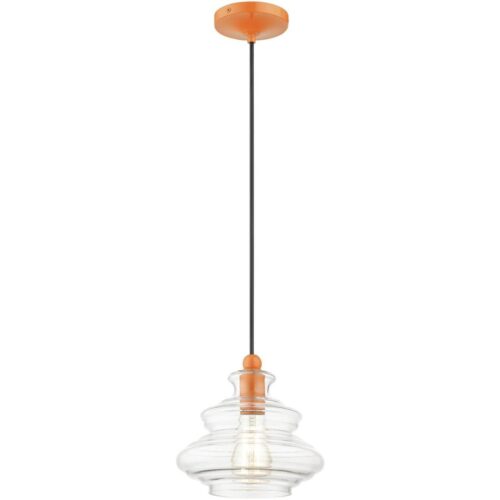 52831-77 1 Light Shiny Orange Pendant-Lighting LumensPendant Lights