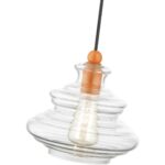 52831-77 1 Light Shiny Orange Pendant-Lighting LumensPendant Lights