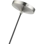 52831-91 1 Light Brushed Nickel Pendant with Chrome Finish Accents-Lighting LumensPendant Lights