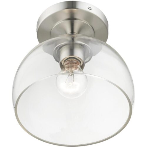 53640-91 1 Light Brushed Nickel Semi-Flush-Lighting LumensSemi Flush