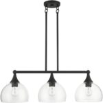 53643-04 3 Light Black Linear Chandelier-Lighting LumensChandeliers