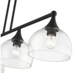 53644-04 4 Light Black Large Linear Chandelier-Lighting LumensChandeliers