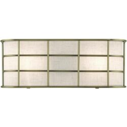 55110-01 2 Light Antique Brass ADA Sconce-Lighting LumensWall Sconces