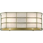 55110-01 2 Light Antique Brass ADA Sconce-Lighting LumensWall Sconces