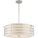 55115-91 5 Light Brushed Nickel Pendant Chandelier-Lighting LumensChandeliers