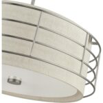 55115-91 5 Light Brushed Nickel Pendant Chandelier-Lighting LumensChandeliers