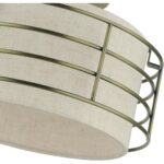 55117-01 1 Light Antique Brass Medium Semi-Flush-Lighting LumensSemi Flush