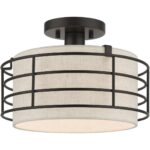 55117-92 1 Light English Bronze Medium Semi-Flush-Lighting LumensSemi Flush