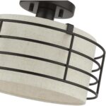 55117-92 1 Light English Bronze Medium Semi-Flush-Lighting LumensSemi Flush