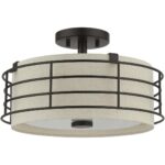 55118-92 3 Light English Bronze Large Semi-Flush-Lighting LumensSemi Flush