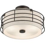 55118-92 3 Light English Bronze Large Semi-Flush-Lighting LumensSemi Flush