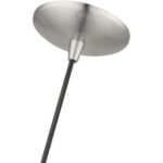 55901-91 1 Light Brushed Nickel Mini Bell Pendant with Gold Finish Inside-Lighting LumensPendant Lights