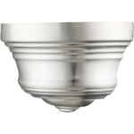 55908-91 1 Light Brushed Nickel ADA Sconce with Gold Finish Inside-Lighting LumensWall Sconces