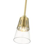 56451-08 1 Light Natural Brass Mini Pendant-Lighting LumensPendant Lights